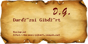 Darázsi Gibárt névjegykártya